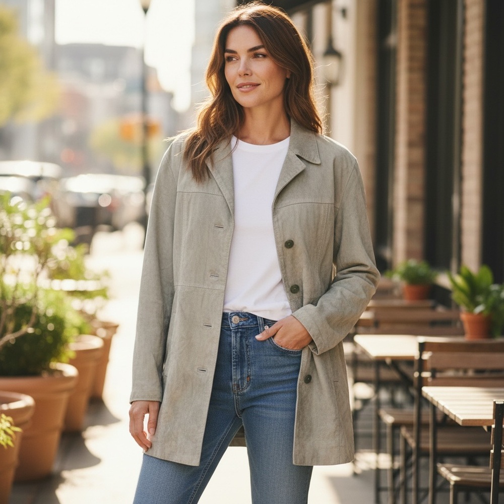 Unbranded Faux Leather Lined Jacket